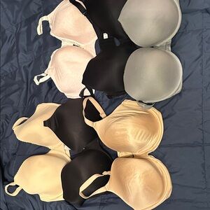 Elegant Comfort Women's Bra Set - Black, Gray, Cream, Tan